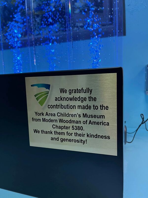 York Children's Museum Plaque