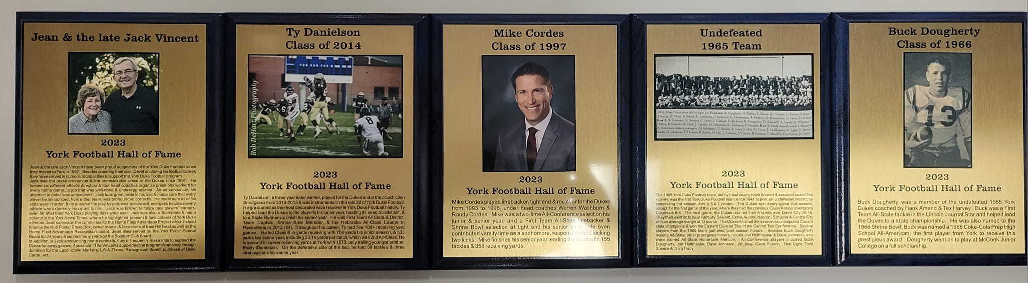 2023 inductees to the York Duke Football Hall of Fame
